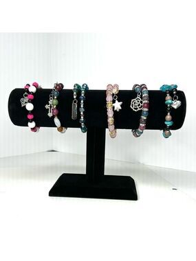 Handmade Beaded Wrap Bracelet with Charm